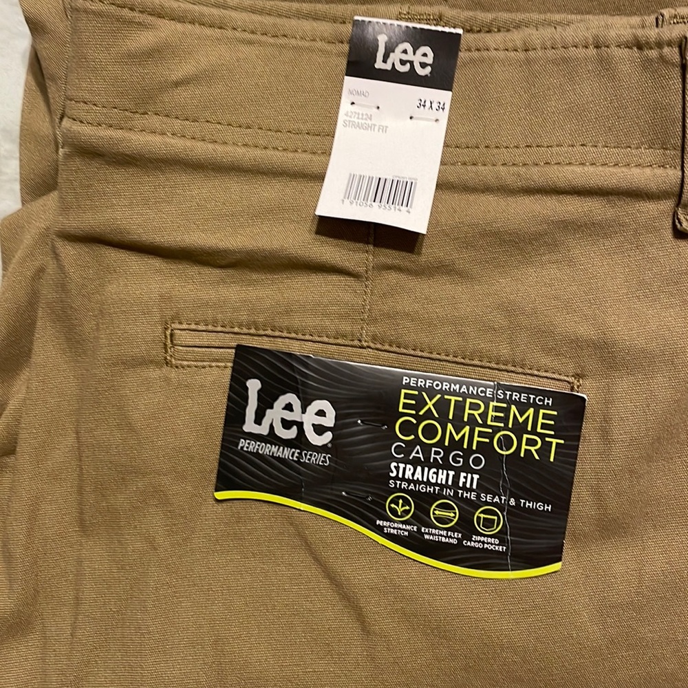 Lee mens extreme comfort cargo - straight fit